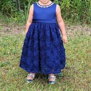 Couture Princess Size 5 Navy Formal Dress Party Birthday Wedding